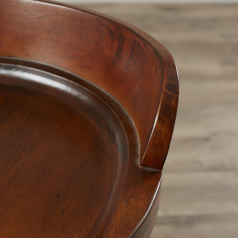 Tabouret de bar rotatif à hauteur réglable 29-34,5 pouces Modern Brown, Cerisier