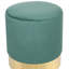 Aine 39cm Wide Velvet Round Standard Ottoman-38033587