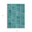 Tapis bleu sarcelle et turquoise 3 pi x 5 pi
