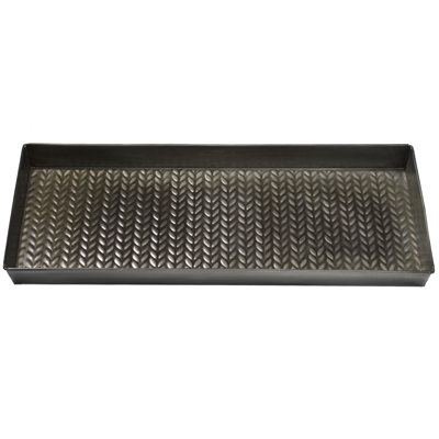 Cable Knit 30 in. x 13 in. Indoor Boot Tray