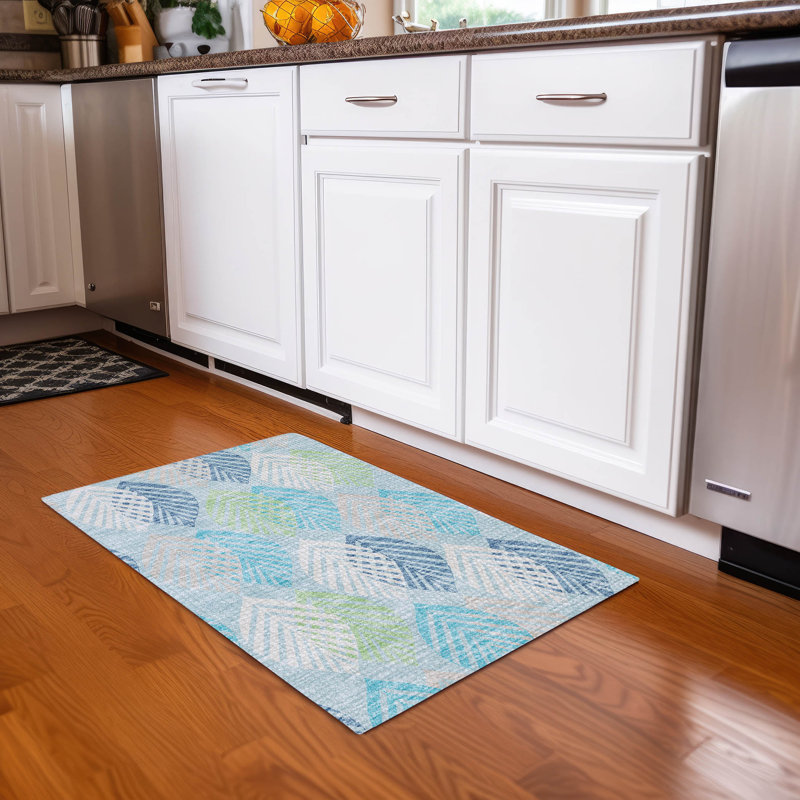 Tapis d'intérieur / extérieur antidérapant Neysa, Rectangle 1 pi 8 po x 2 pi 6 po