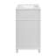Meuble-lavabo 30 po Mid-Century avec lavabo en céramique-362584209