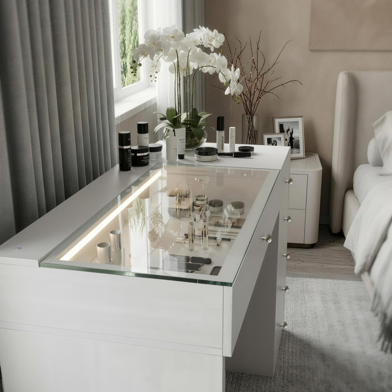 Dressing Table with LED Lights