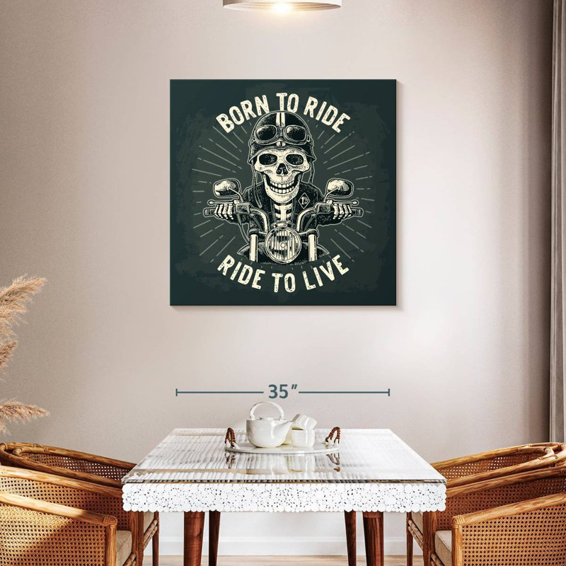 Mehar Born To Ride Poster, 36" H x 36" W
