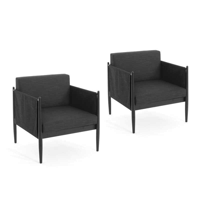 Fauteuil club en aluminium 2 pièces Garden