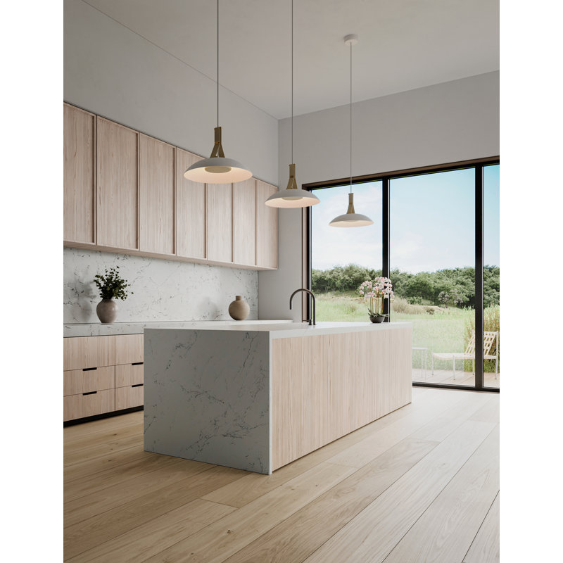 Volo 18" LED Pendant, Tan, White, 2700K