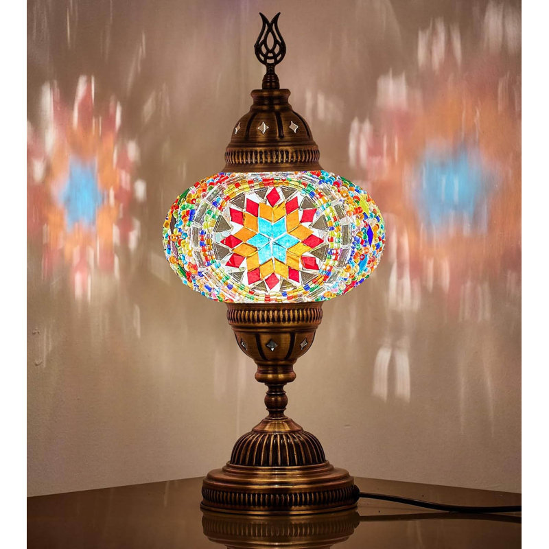 Metal Table Lamp, Multicolor