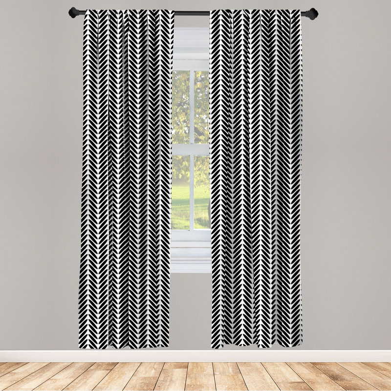 Semi-Sheer Rod Pocket Curtain Panels, 28" x 63"