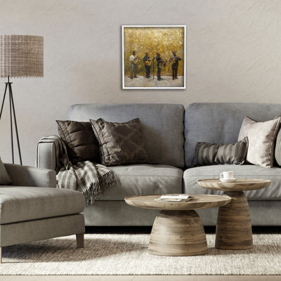 Golden Era Jazz Musisans, giclée encadrée, design par Marta Wiley