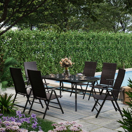 Alyah Rectangular 6 - Person 60" Long Dining Set