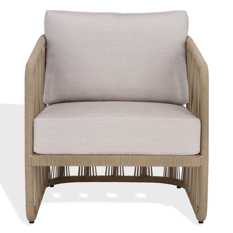 Franklyn Rope And Aluminum Patio Chair, Tan