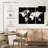 Aliaz White Contrast World Map-108143994