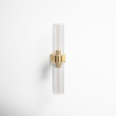 Abigail 2 Light Glass Dimmable Armed Sconce