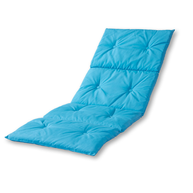 Coussin de chaise longue d'extérieur Shipton, Bleu sarcelle