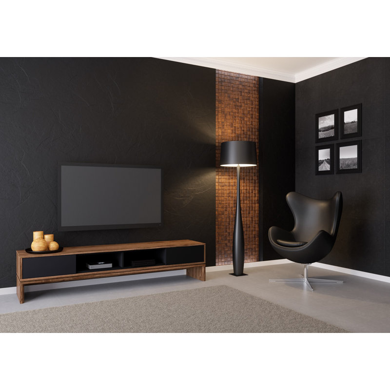 Larksville Unfinished TV Stand for TVs up to 70", Walnut