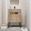 Meuble-lavabo autoportant avec lavabo