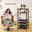Open Shelving Wine Bottle Rack Brown