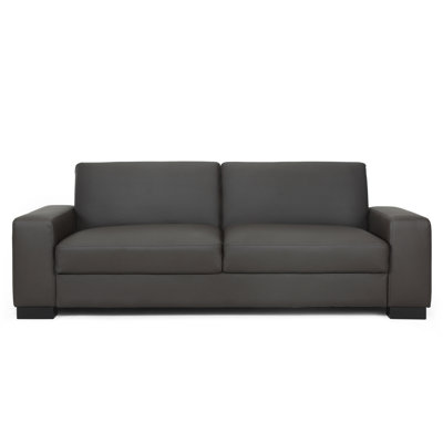 90.9'' Faux Leather Sofa