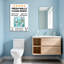 «Bath & Laundry Fresh Walls Clean Space Bathroom», impression de motif-362629178
