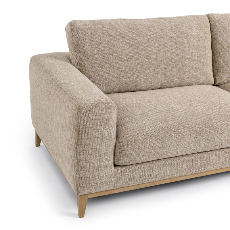 Donovan 94" Upholstered Sofa, Bisque
