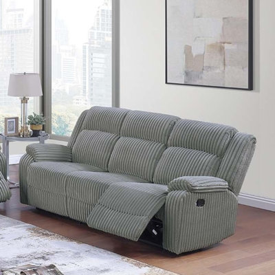 Corduroy 1pc Motion Loveseat