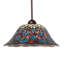 Luminaire suspendu 16 po de large plume de paon Tiffany