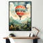 Charme classique de montgolfière - salon d'art mural en montgolfière-253169791-253169784