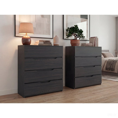 4-drawer Dressers, Set of 2