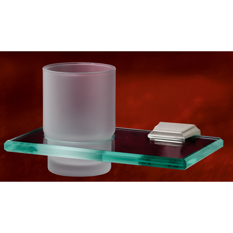 Verre géométrique et porte-verre, Nickel poli