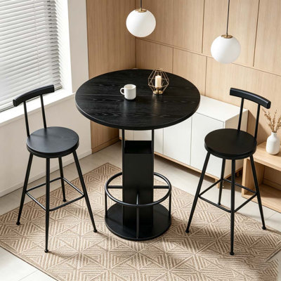 3-Piece Bar Table and Stool Set