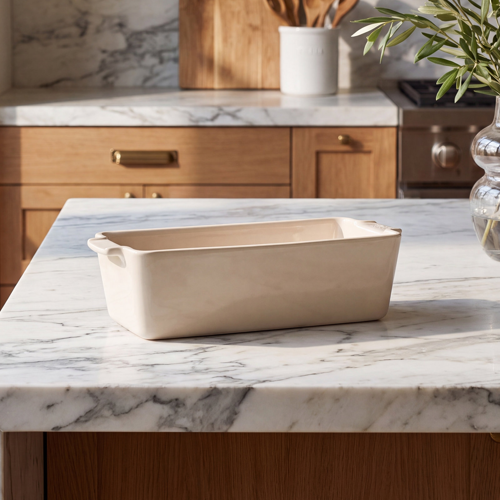 Peugeot Appolia Rectangular Loaf Pan, Ecru