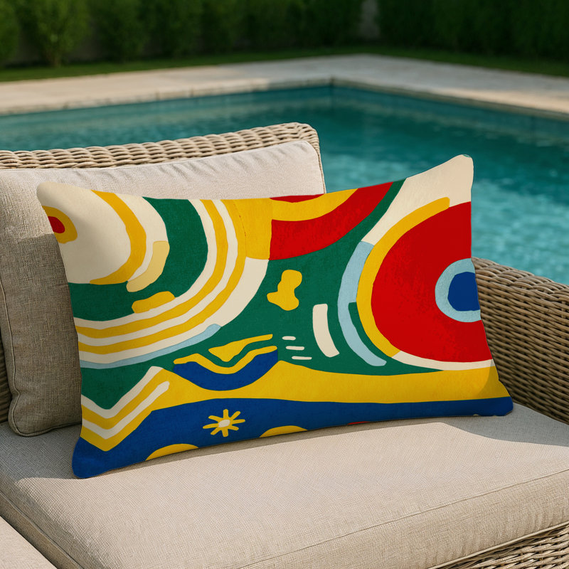 Cheeky Splash Indoor And Outdoor Pillow, Rectangle 25"H x 18"W