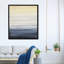 «Blue and Yellow Abstract Strokes Farmhouse», peinture d'art encadrée pour salle de bain-68784011-68784010