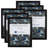 Burge 6-Piece Rectangle Picture Frame Set, Black-192342867