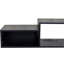 Wall Mounted Floating TV Stand with 20 Colour LEDs and Charging Station,Black-1183559157