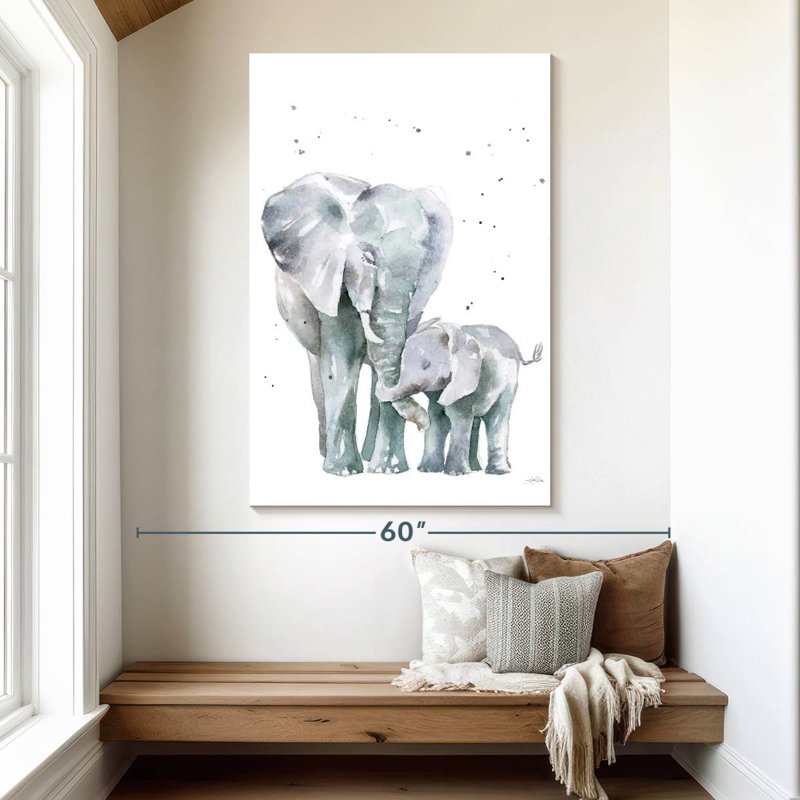 Brampt Mama Elephant, 51" H x 34" W