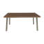 Table à manger LEEDS avec plateau en faux bois