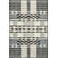 Tapis lavable noir à motif géométrique rectangulaire-1247415662