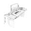 Bureau debout en cuir clair couleur café clair-1715202089-1715202512