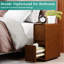 7.8" Wide Fully-Assembled Faux Leather Narrow Nightstand-934795001-925969966
