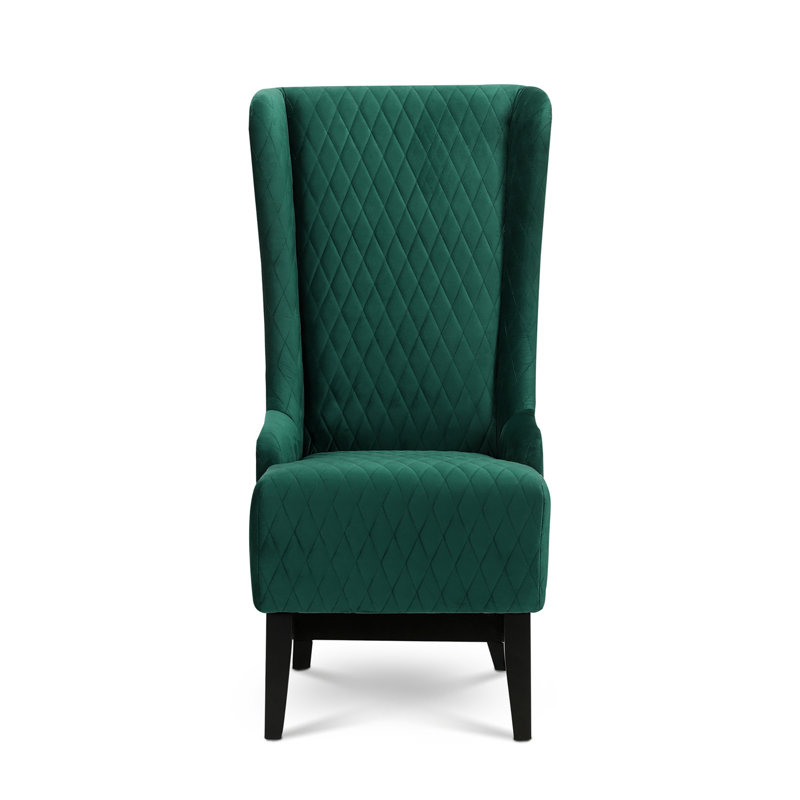 Rivah Upholstered Wingback Chair, Green Revolution Performance Fabrics®, 1 