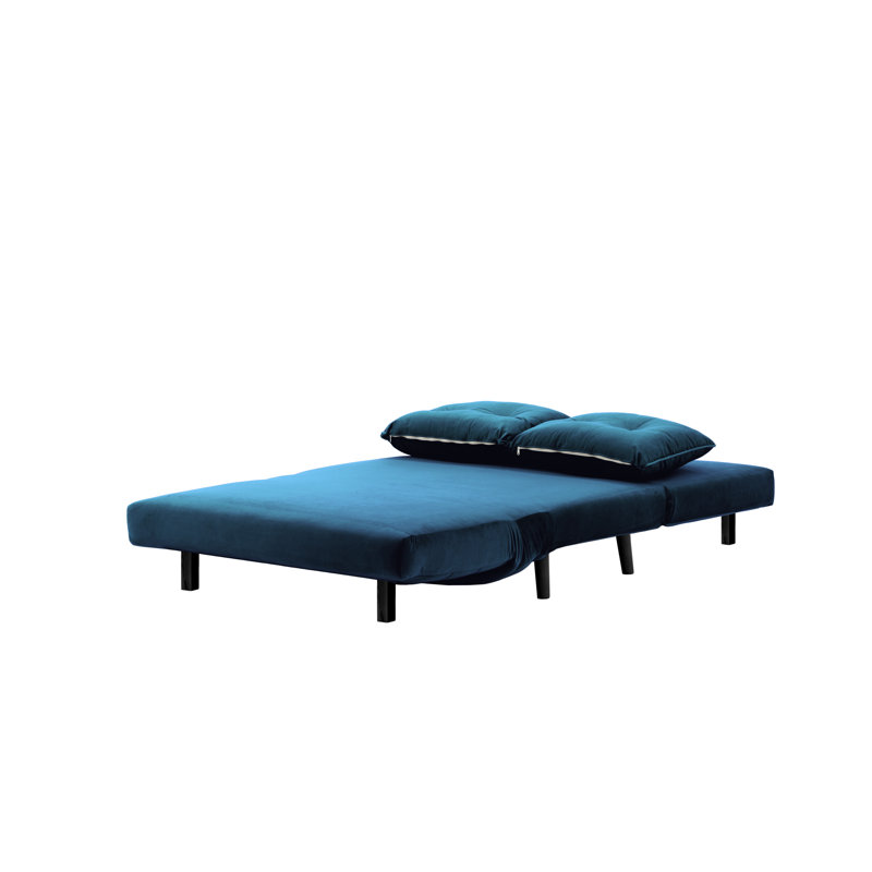 Clouser 2 Seater Sleeper, Black, Dark Blue
