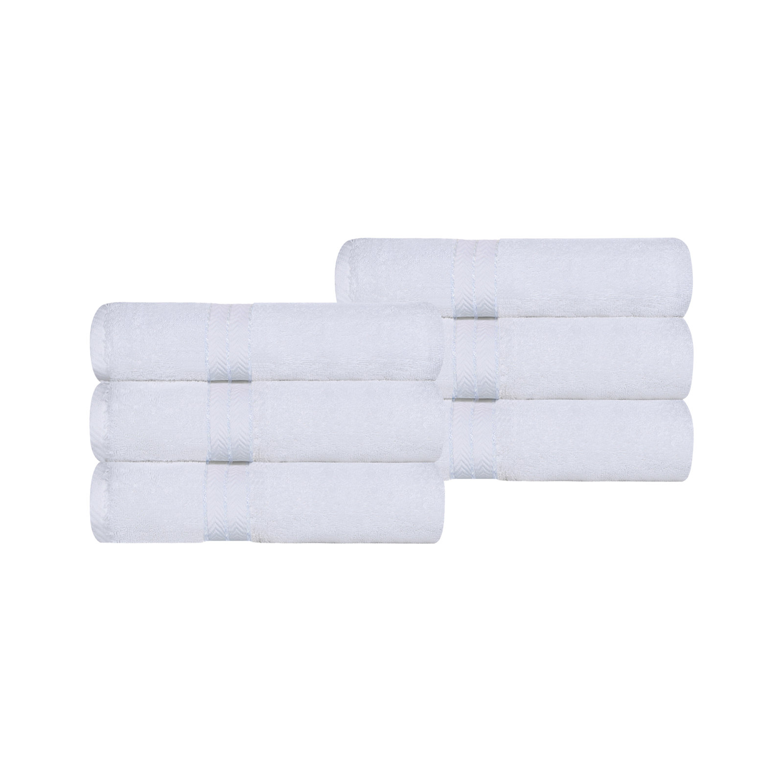 Josann Turkish Cotton Hand Towel Set, White