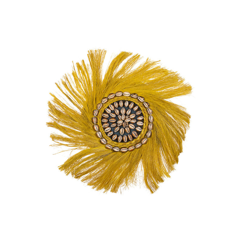 Boho Abstract Wall Decor on Acrylic, Yellow