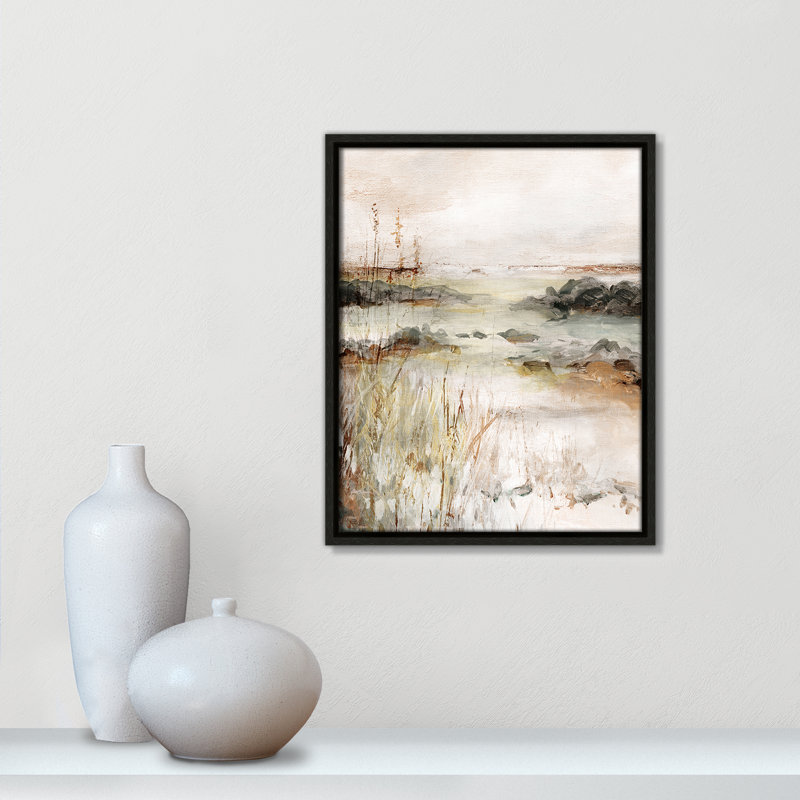 Wylder River's Meanderings Print by Carol Robinson, 15.5" H x 12.5" W, Espresso