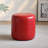 11.8In Small Round Faux Leather Upholstered Ottoman-122271823