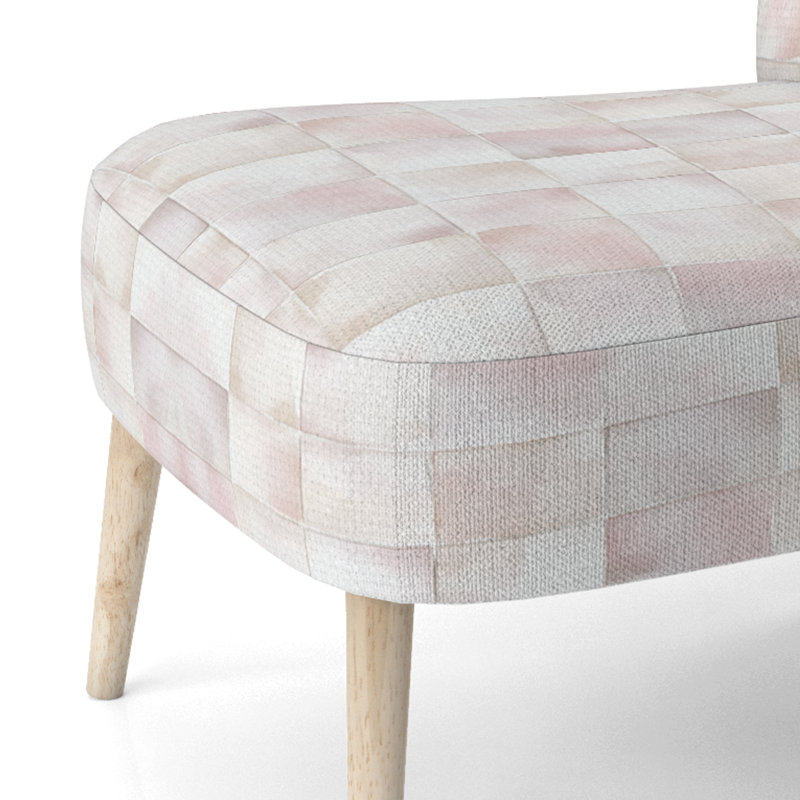 Chaise rembourrée Modern, Chaise d'appoint sans accoudoirs