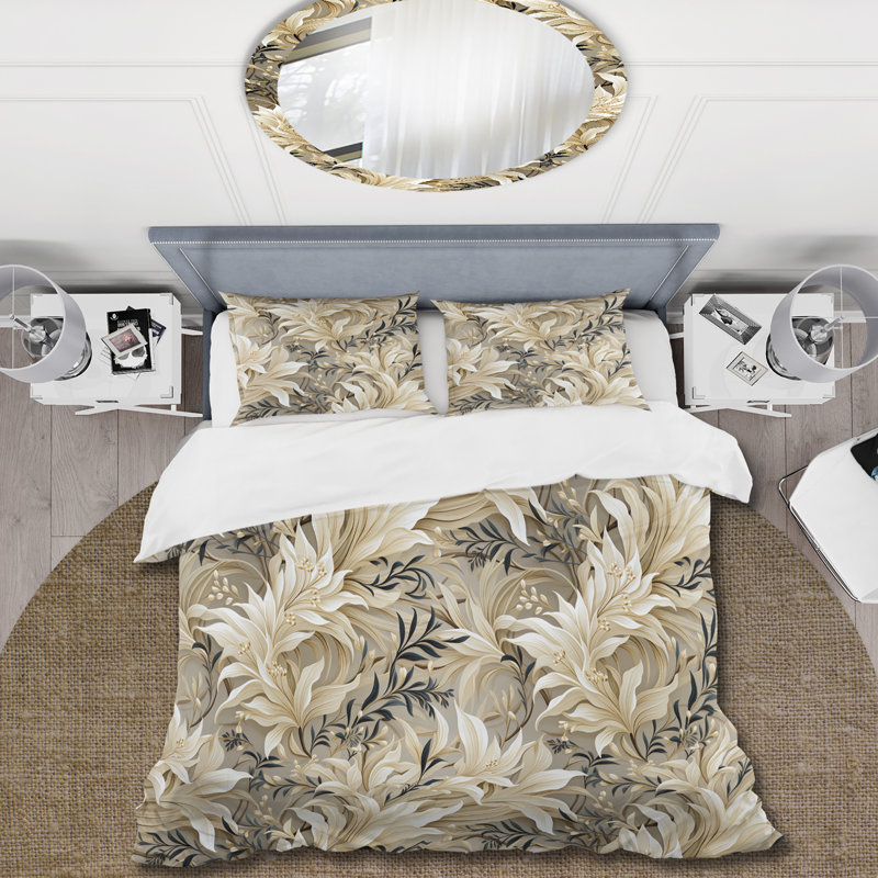 Literie Driftwood Zen Tropical, Housse de couette simple + 1 taie décorative stan