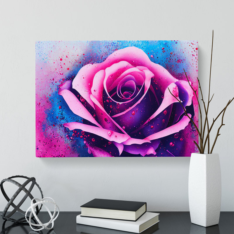Rose Splash Vol.5 - Wrapped Canvas Print, 40cm H x 60cm W x 3cm D