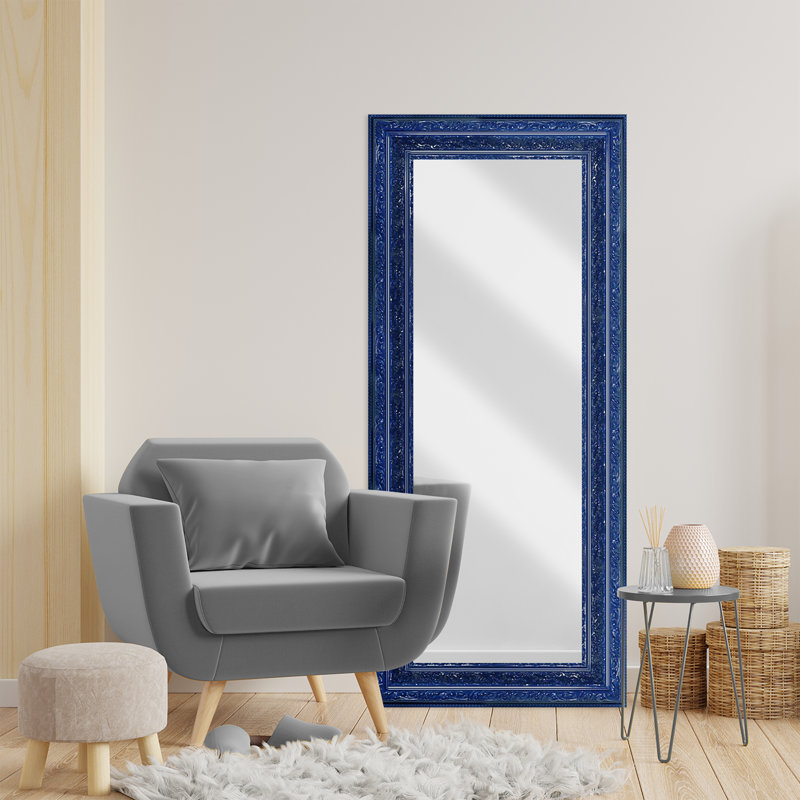 Miroir Elite, Laque électrique bleu, 49 po x 49 po